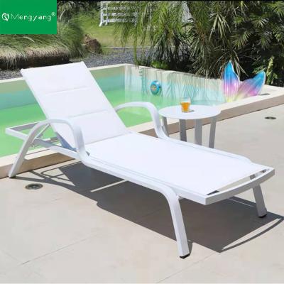 China Modern Outdoor All Weather Aluminum Patio Furniture Luxury Garden Pool Chairs Sun Lounger Swimming Beach Daybed for sale