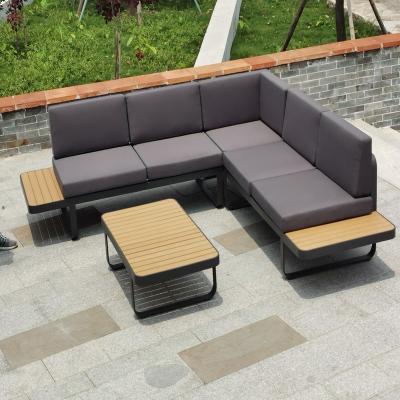 China Fashion high quality teak sofa furniture metal garden sofa bed living room sofas outdoor industry Ltd for sale