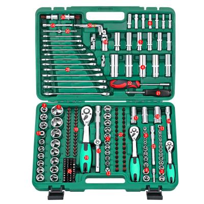 China High Quality Car Repair Tool Kit 72 Tooth Ratchet Wrench Set 216psc for sale