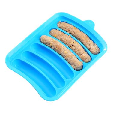 China BPA Free Silicone Can Be Steamed Can Be Baked Household Baby Food Supplement , Handmade Homemade Meat Sausage Mold for sale