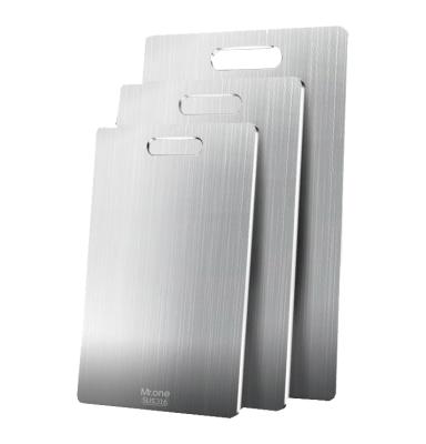 China Amazon 316 Hot Sale Antibacterial and Rust Proof Stainless Steel Disposable Cutting Boards for sale