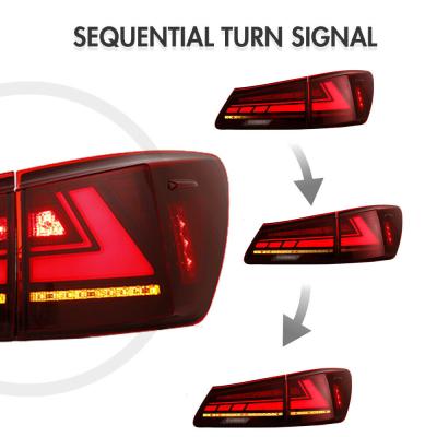 China Manufacturer Modified Autolamp HCmotion Start UP Animation DRL IS350 ISF Rear Lamp LED Tail Lights 2006-2013 For Lexus IS250 for sale