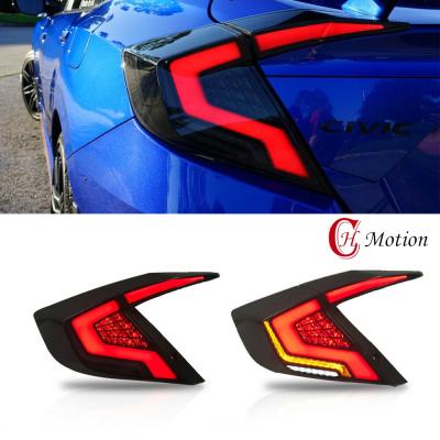 China Autolamp HCmotion Factory Animation V2 Modified Rear Back Lights LED 2016 Sedan 10th Assembly Tail Lamp 2017 2018 2019 2020 For Honda Civic for sale