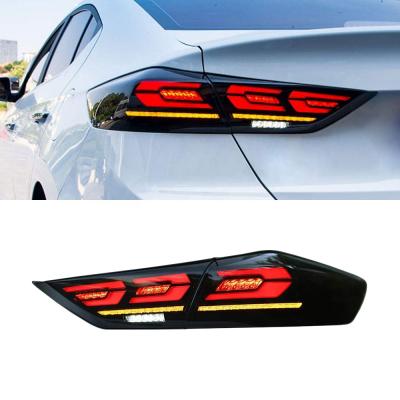 China Autolamp HCmotion Factory Animation DRL Avante Modified Rear Back Lamps 2016 2017 2018 LED Tail Lights For Hyundai Elantra for sale