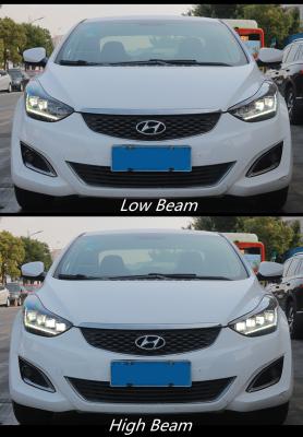 China 2011 Gen Avante I35 Front Lamps 4 LED Lens Auto Led Headlight HCmotion Factory 5th 2012 2013 2014 2015 Head Lights For Hyundai Elantra for sale