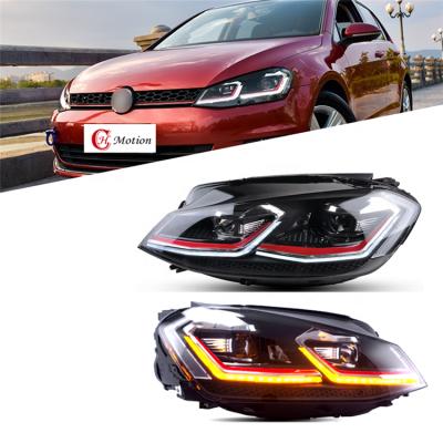 China Modified Autolamp HCmotion L Type 7.5 Style Sequential LED Xenon 2015-UP Front Headlamps MK7.5 Headlights For VW Golf MK7 7 7.5 for sale