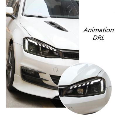 China Autolamp HCmotion Modified Factory Wholesale Aodi Style LED Animation Front Headlamps Golf 2013-2018 7 Xenon Headlamps For VW Golf MK7 for sale