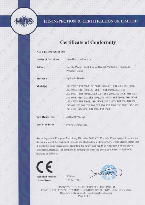 CE - Yantai Jisan Heavy Industry Ltd.