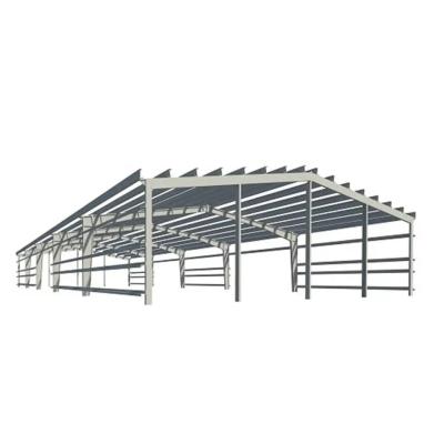 China Prefab Steel Metal Frame Warehouse Lightweight Windproof Custom Design for sale