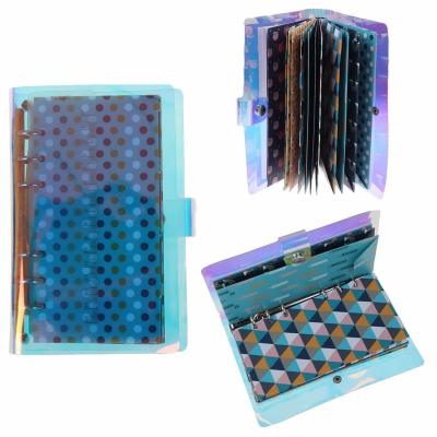 China Eco-Friendly Hologram Budget Planner Binder Plastic Organizer for Budget Envelopes with Expense Sheets for sale