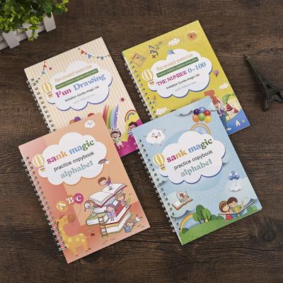 China OEM Recycled Custom Spiral Reusable Kids Journal Book Sets Kids Learning Writing Coloring Drawing Printed Books for sale