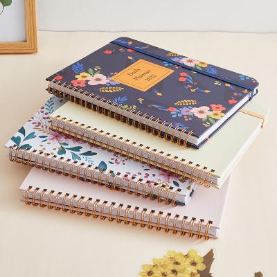 China 2022 Custom Organizer Repurposed Budget Planner Book Printing Customizable Spiral Notebook Journals Canvas Journal with Pockets for sale