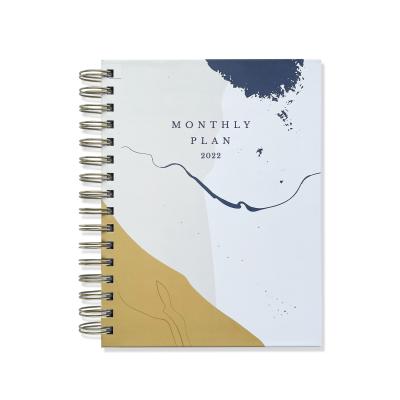 China Wholesale Exquisite Diary Office Customs Hardcover Hardcover Planner Planner Sublimation Journal Monthly Notebook Wholesale Supplies for sale