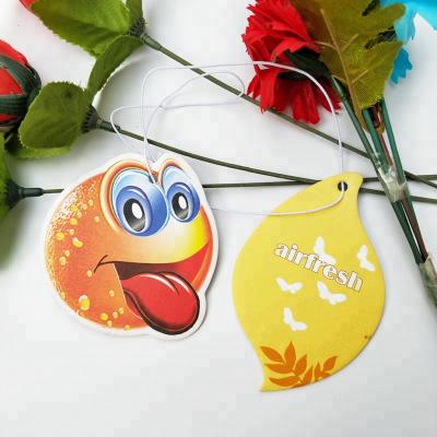 China Eco - Friendly Custom Fruit Shape Various Perfume / Hanging Unscent Air Freshener / Custom Air Freshener Paper Car for sale