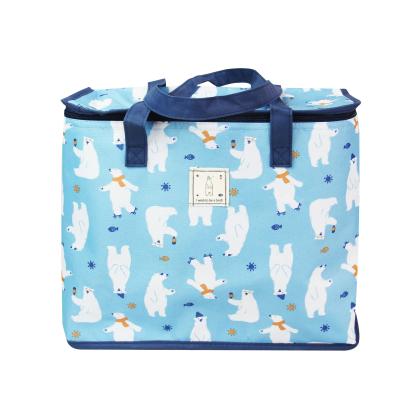 China Wholesale Customized Portable Thermal Insulated Bag Waterproof Logo Printed Insulated Cooler Bag For Picnic for sale