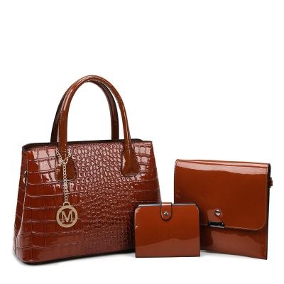 China Lady Luxury Women Bag Sets 3 Piece Women Handbags Ladies Tote Bags Women's Shoulder Bags for sale