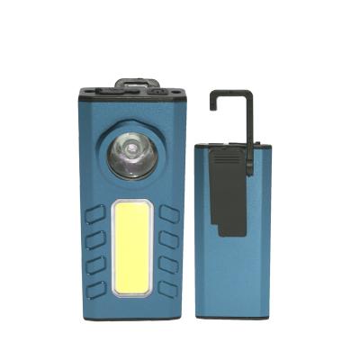 China Portable Rechargeable LED Inspection Light Handheld Aluminum Magnetic Rechargeable Work Light With Hook for sale