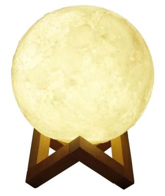 China Modern 7 Colors Moon Touch Light Bedroom Decorative LED Night Light Star Moon Indoor Rechargeable Lamp for sale