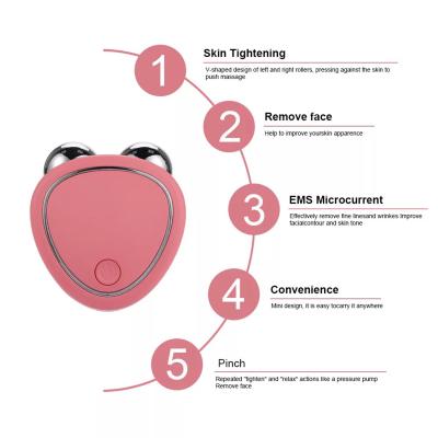 China Anti Aging Facial Massager Anti Aging Facial Roller Massage Roller Wrinkle Remover Facial Microcurrent Device for sale