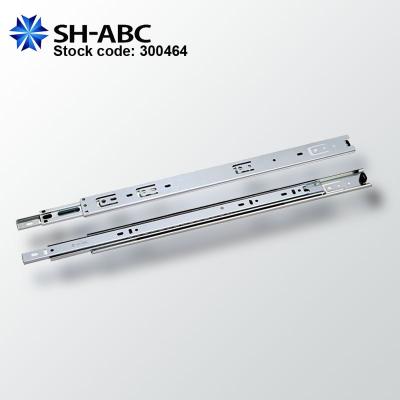 China Living Home Industry Full Extension 36mm 25kgs 50lbs Zinc Plating Ball Bearing Ball Bearing Steel Drawer Slide SH3601 for sale