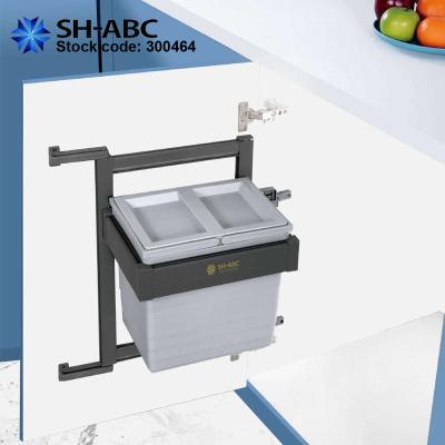 China Aluminum Kitchen Trash Refused Waste Dump Waste Cabinet Under Sink Galley Basket SH450-L for sale