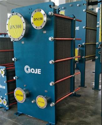 China Wide Flow Path Plate Type Condenser , Plate Type Cooler For Heat Exchanger Cooling System for sale