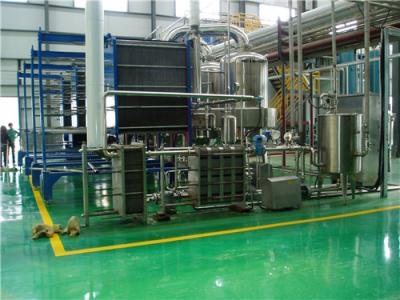 China Industrial Stacked Double Flat Plate Heat Exchanger Condenser Rising Film Sugar Evaporation for sale