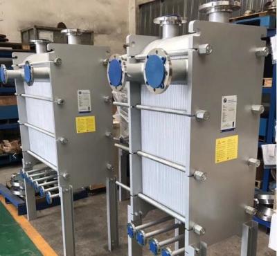 China Square Type All Welded Plate Heat Exchanger Water To Water Evaporator for sale