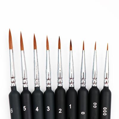 China fine hair detail acrylic nail brush one piece hook miniature line sweeps gouache nail art painting brush G808 for sale