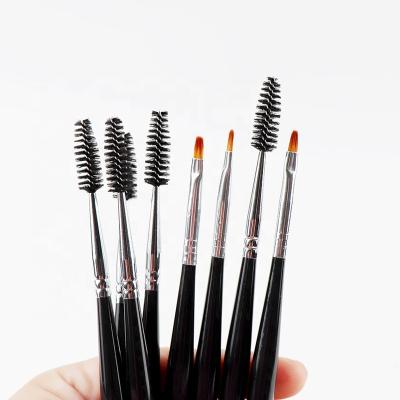 China Manufacturer Wholesale Black Short Plastic Pen Holder Eyelash Makeup Brush Nail Brush can be customized logo or OEM for sale