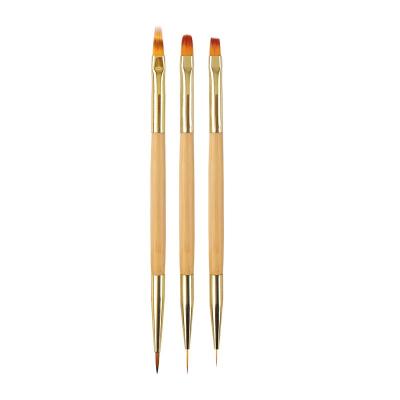 China Wholesale NAIL by Professional Bamboo Post Nail Art Maker Brush Drawing Pen Custom Liner Dual Cleaning Function for sale