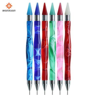 China Double Head Dotting Pen Double Ended Acrylic Drawing Pen Dotting Brush Tools Wax Head Nail Picker Dot Drill for sale