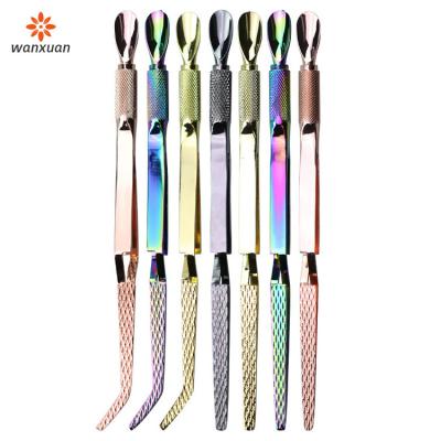 China Might Selling by x Shaped Stainless Steel Tweezer Set Nail Art Clip Extender Crystal Nails Shaping Clip for sale