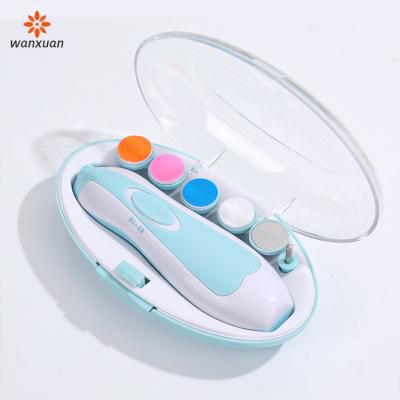 China Wholesale Finger Manicure New 6 in 1 Baby Care Nail Clipper Kids Electric Safe Nail Trimmer Baby Nail Trimmer Kit for sale