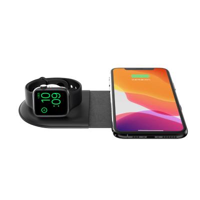 China High Speed ​​Foldable Drawer 3 in 1 Charger Stand 15W Multifunctional Qi Wireless Fast Charging Mobile Phone Holder for sale