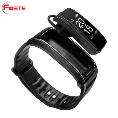 China In-ear Foste* 2 in 1 Fitness Tracker Smart Band Talk Y3 Sport Smart Wristband with BT Earphone for Android and IOS Smart Watch Band Y3 for sale