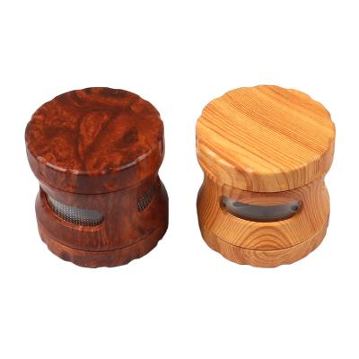 China 2022 Wholesale 63mm Wood Acrylic Color Grinder Acrylic Plastic Grinder With Clear Window 4 Layers Custom Made for sale