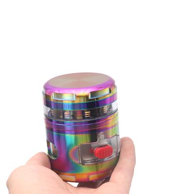 China Wholesale High Quality Zinc Alloy Colorful Zinc Alloy Manual Herb Grinder Metal Tobacco Herb Grinder From Amazon for sale