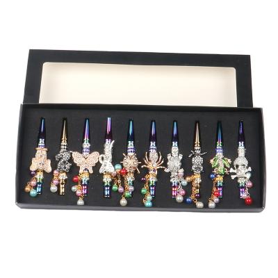 China Amazon Diamond Tips Jewelry Metal Hookah Hookah Design Animal Mouth Tips for sale