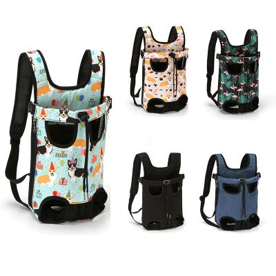 China Breathable Low MOQ Chest Dog Poop Carrier Backpack Puppy Carrier Bag Portable Pet Carrier Backpack for sale