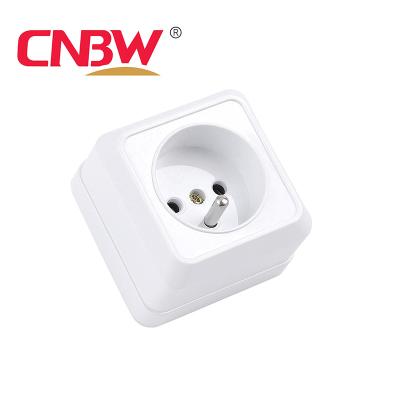 China Residential/Multi-Purpose Factory Wholesale Hot Selling EU Standard Wall Switch Socket Power Socket for sale