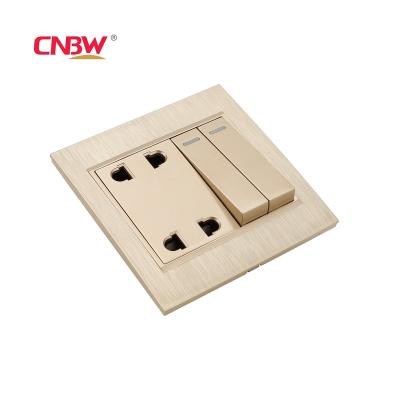 China Universal PC Panel Color Panel Wall Switch Socket 1 Strip 2 Way Switch For Home for sale