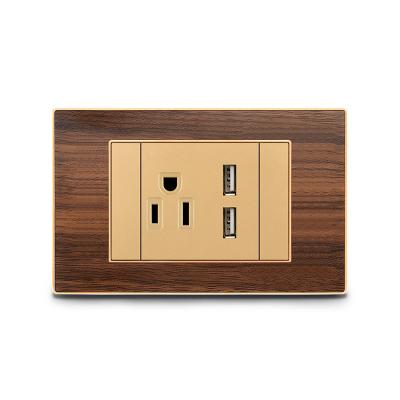 China Wholesale Widely Used Residential / Multipurpose USA Standard Wall Outlet Dual USB Standard Universal Lamp Switch for sale