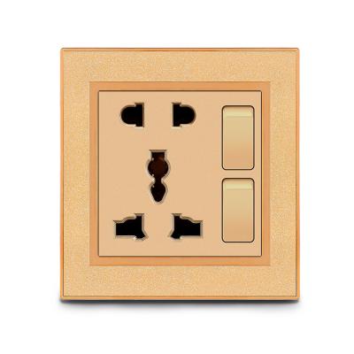 China 1 Deluxe Strip + 5 Pin Socket Electrical Wall 5 Pin Socket With Switch A1-P 86-14 for sale