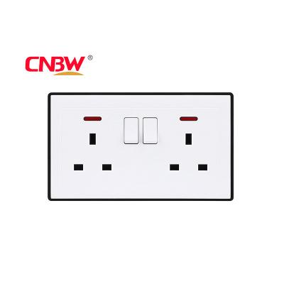 China Home Easy Electrical Color Installation EU Standard Wall Switch Supports Custom Durable Types for sale