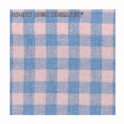 China Organic Ready Bulk Yarn Dyed 100%cotton Plaid Check Fabric for sale