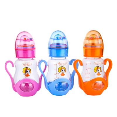 China BPA Free 150ml Baby Feeding Bottle PP/PC Baby Hot Selling Milk Bottle With Bottom Handle for sale