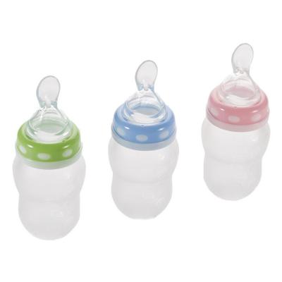 China New Arrivals BPA Free Baby Bpa Free Feeding Bottle With Spoon Baby Food Feeder for sale