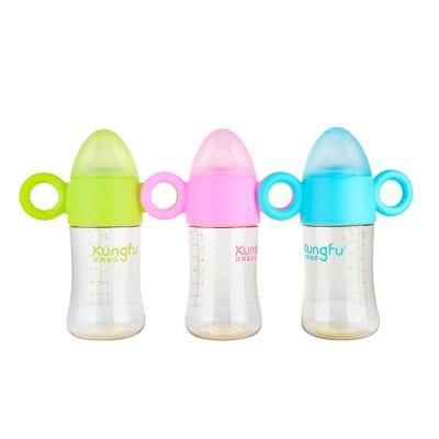 China BPA Free Handle 240ml/8oz PPSU New Unique Cute Fuunny Baby Bottle BPA Free for sale