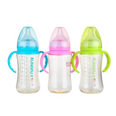 China high quality wide neck baby bottle bpa free 270ml bpa free ppsu feeding bottle for sale